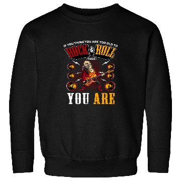 Discover Funny Guitar Rock Roll Guitar Guitarist Sweatshirts
