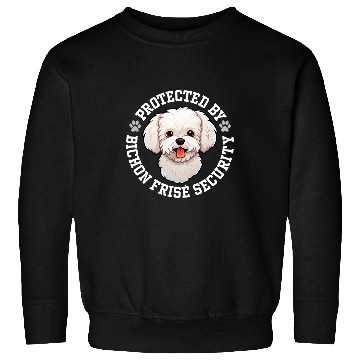 Discover Bichon Pet Protected by Bichon Frise Security Sweatshirts