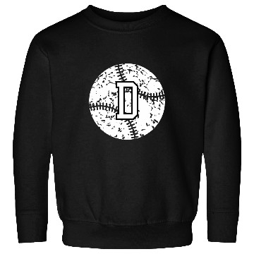 Discover Sport Baseball Letter D Baseball Team Red Initial D Sweatshirts