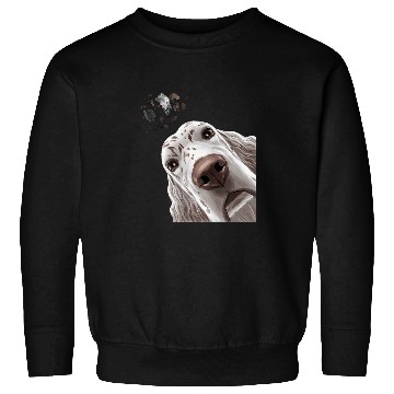 Discover English Setter Pet Funny Curious Sweatshirts