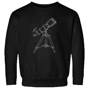 Discover Astronomer Equipment Telescope Astronomy Lovers Sweatshirts