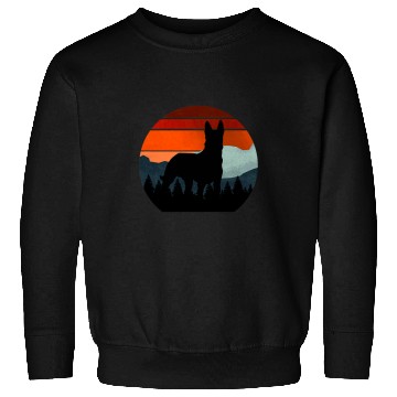 Discover Belgian Malinois Pet Vintage Wilderness Belgian Malinois Dutchie Retro Forest Sweatshirts