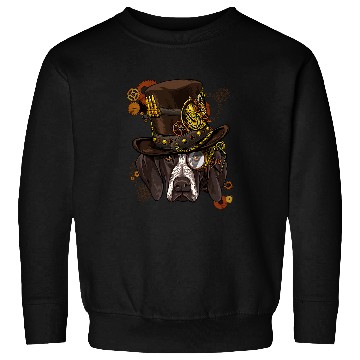 Discover German Shorthaired Pet Steampunk German Shorthaired Pointer GSP Dog Face Sweatshirts