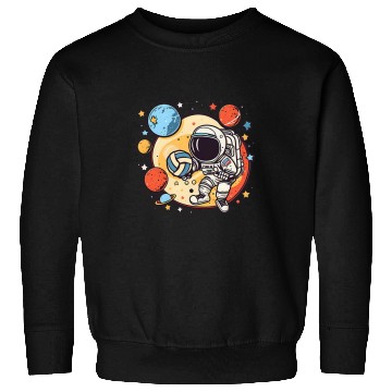 Discover Sport Volleyball Astronauts Volleyball Astronaut Design Volleyball Player 1 Sweatshirts