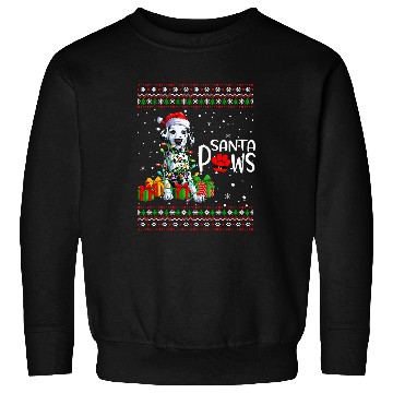 Discover Dalmatian Pet Santa Paws Christmas Dalmatian xmass buffalo plaids Red 41 Sweatshirts