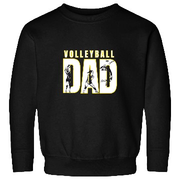 Discover Sport Volleyball Dad Black and Gold Sweatshirts