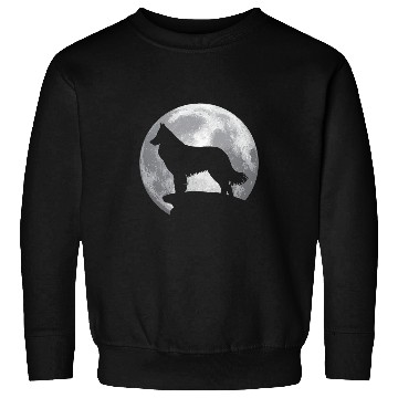 Discover Belgian Shepherd Pet Eclipse Full Moon Halloween Costume Sweatshirts