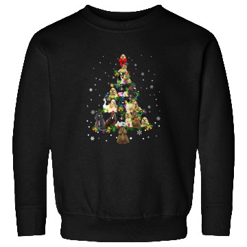 Discover Cocker Spaniel Pet Cute American Cocker Spaniel dog Christmas Tree gift decor Sweatshirts