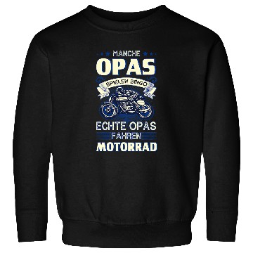 Discover Old Man Grandpa Grandad Motorcycle Gift Sweatshirts