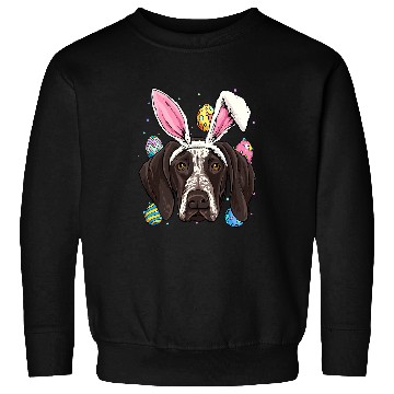 Discover German Shorthaired Pet Easter Bunny German Shorthaired Pointer GSP Puppy Sweatshirts