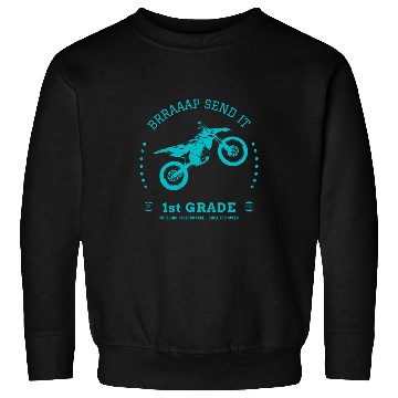 Discover Brraaap Send It First Grade Motorcycle Graduation 2034 Sweatshirts