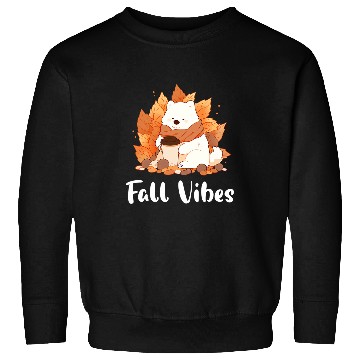 Discover Samoyed Fall Vibes Funny Dog Pumpkin Spice Latte Sweatshirts