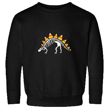 Discover Dinosaur Pet Funny Spookysaurus Candy Corn Dinosaur Halloween Sweatshirts