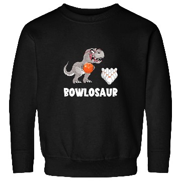 Discover Dinosaur Pet Bowling TRex Bowling Pin Funny Bowling Strike Bowling Bowler Sweatshirts