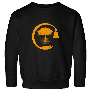 Discover Buddha Monk Namaste Praying Pray Hand Happy Tree Buddhism 21 Sweatshirts