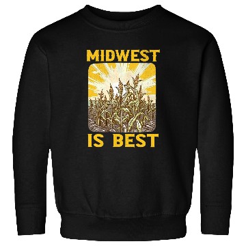 Discover Farmer Midwest Is bests Retro Cornfield Midwestern Farm Corn Sweatshirts