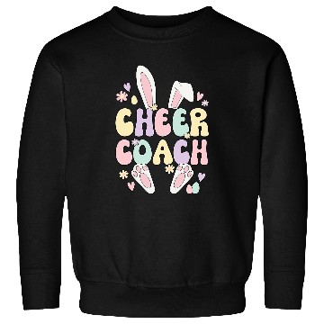 Discover Cheer Coachs Easter Bunny Cheerleading Coachs Easter Day Sweatshirts