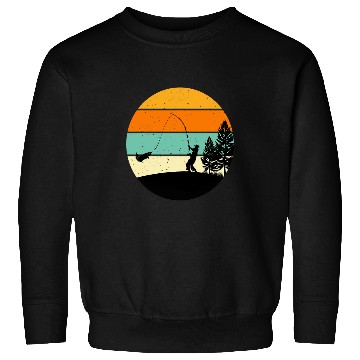 Discover Fishing Fun fishermen fishing at the lake vintages retro nostalgia Sweatshirts