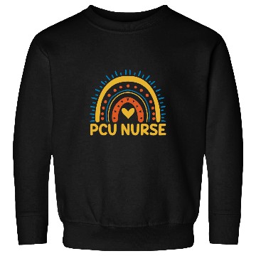 Discover Cute PCU nurses Outfit Love RN Nursing Health Care Sweatshirts