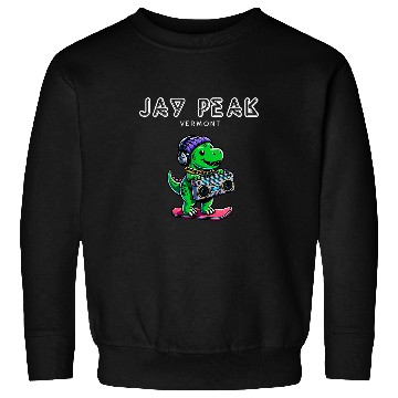 Discover Dinosaur Pet Jay Peak Vermont Cute Snowboard TRex Sweatshirts