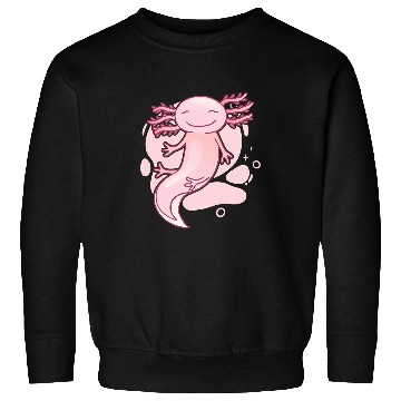Discover Axolotls Pet Kawaii Baby Axolotls Pastel Salamander Animal Sweatshirts