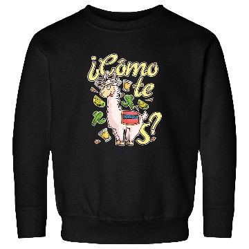 Discover Llama Pet Spanish Sayings Spanish Teacher Sweatshirts
