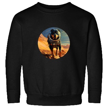 Discover Rottweiler Mars Funny Dog Astronaut Sweatshirts