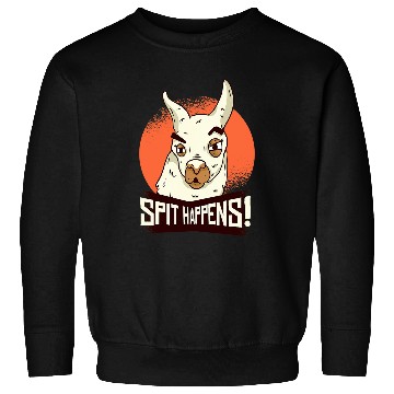 Discover Llama Pet Spit Happens Alpaca Sweatshirts