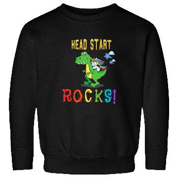 Discover Unicorn Pet Back to school Head start rocks dinosaurunicorn Sweatshirts