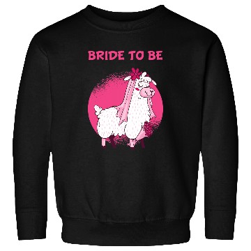 Discover Llama Pet Bride To Be Alpaca Llama Wedding Hen Party Sweatshirts