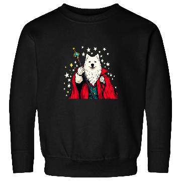Discover Samoyed Wizard Funny Dog Magic Sweatshirts