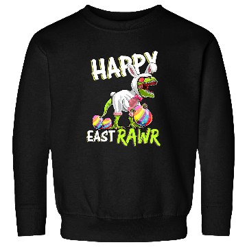 Discover Dinosaur Pet easter trex dinosaur cute bunny egg hunt happy eastrawr Sweatshirts