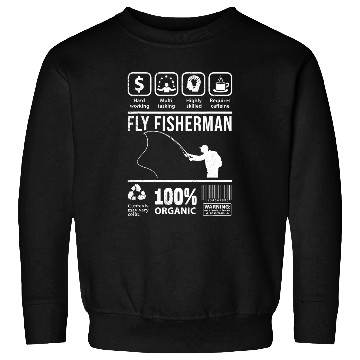 Discover Fishing Fun Fly Fishing Funny Multi Tasking graphic theme Sweatshirts