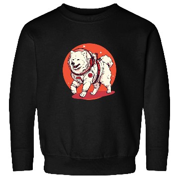 Discover Samoyed Mars Funny Dog Astronaut Sweatshirts
