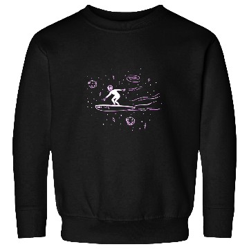 Discover Aliens UFO Surfer Conspiracy Extraterrestrial Ufo Alien Lover Sweatshirts