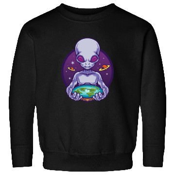 Discover Aliens UFO Flat Earth Sweatshirts