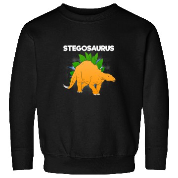 Discover Dinosaur Pet Orange Stegosaurus Reptile Lizard Saurian Dinos Sweatshirts