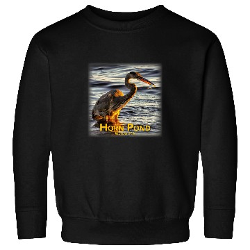Discover Fishing Fun Great Blue Heron Sweatshirts