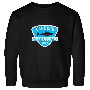 Discover Shark Pet Kids Retro Cape Cod Shark Squad kids Sweatshirts