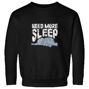 Discover Elephant Mammal Need More Sleep Elephant Zookeeper Sleeping Distressed Sweatshirts