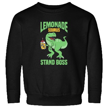 Discover Dinosaur Pet TRex Lemonade Stand Boss Kids Lemon Squad Sweatshirts