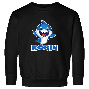 Discover Shark Pet Kids Robin Boys Name Shark Sweatshirts