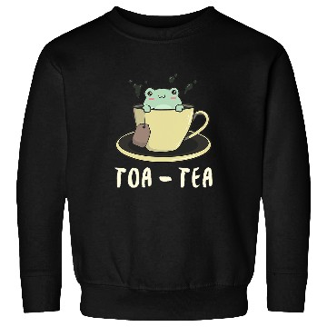Discover Frog Pet Cottagecore Aesthetic Kawaii Frog Toad Toa Tea In A Tea Cup8 Sweatshirts