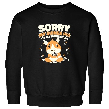 Discover Guinea Pig Pet My Guinea Pig Ate My Homework American Crested Guinea Pigs Sweatshirts