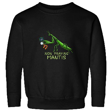 Discover Not Praying Mantis Bug Catching Insect Collector Entomology Sweatshirts