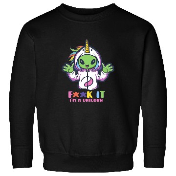 Discover Unicorn Pet Funny Alien Sweatshirts