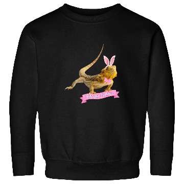 Discover Bearded Dragon Pet Easter Bearded Dragon Funny Spring Lizard Bearded Sweatshirts