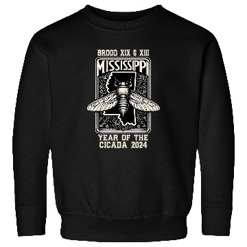 Discover Mississippi Map Brood XIX Brood XIII Year Of The Cicada 2024 Sweatshirts