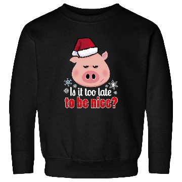 Discover Pig Pet Naughty or Nice Christmas Holiday Xmas Sweatshirts