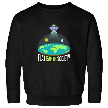 Discover Aliens UFO Funny Flat Earth Society 2Alien Sweatshirts